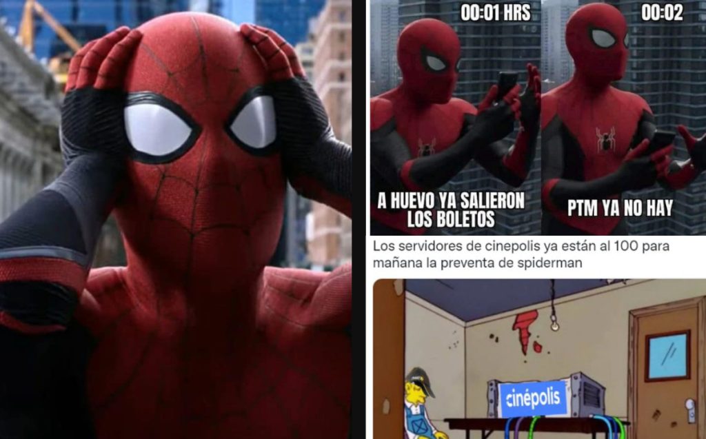 ?Alcanzaste boletos? Los mejores memes de la preventa de ‘Spider-Man No Way Home’; se cay? el sistema de cines