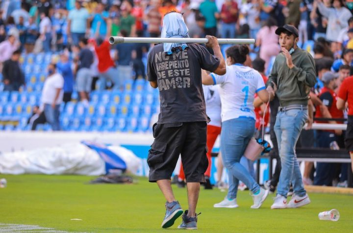 Dozens injured during fan brawl at Liga MX game between Atlas, Queretaro