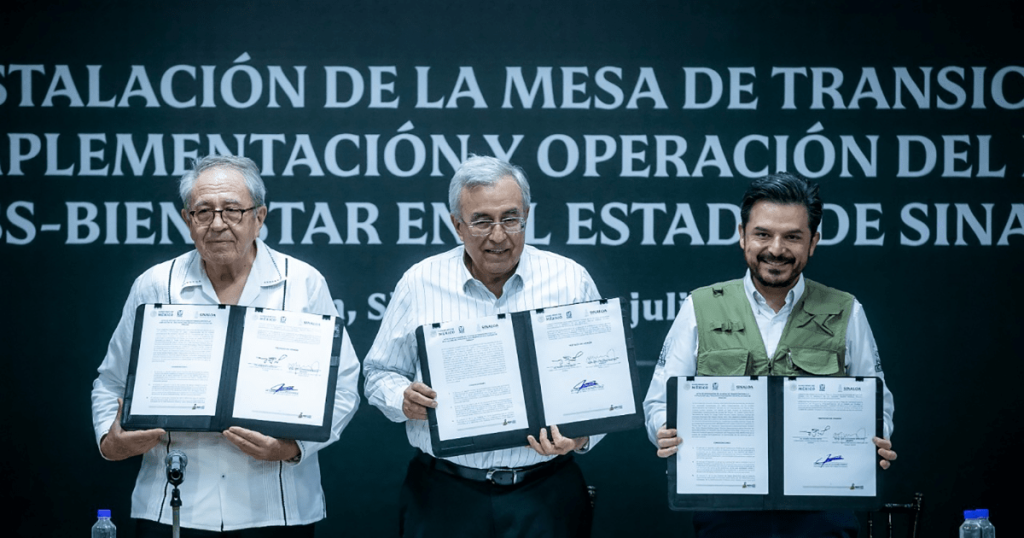 Rocha firma convenio con IMSS-Bienestar para garantizar el servicio universal de salud