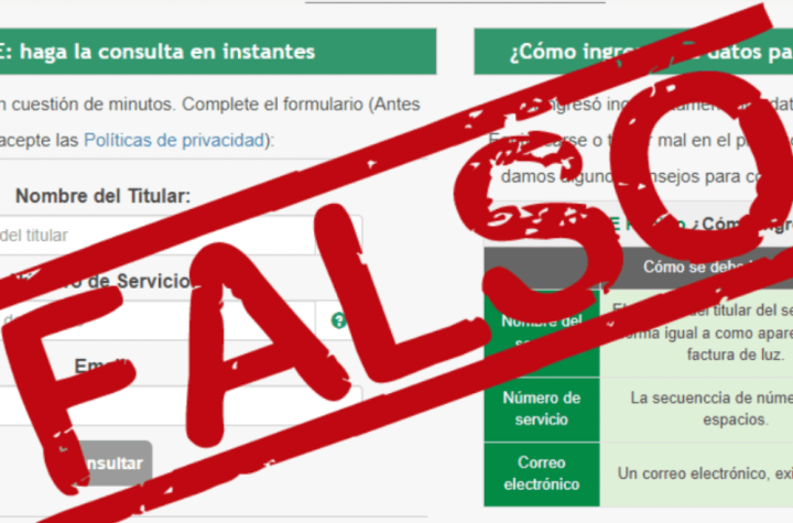 Alerta al checar tu recibo: Suplantan imagen de CFE en página apócrifa