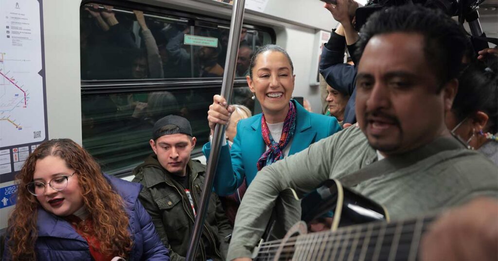 Sheinbaum: ‘Fue espontánea’ la música en reapertura de Línea 12 Metro