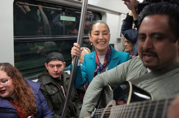 Sheinbaum: ‘Fue espontánea’ la música en reapertura de Línea 12 Metro