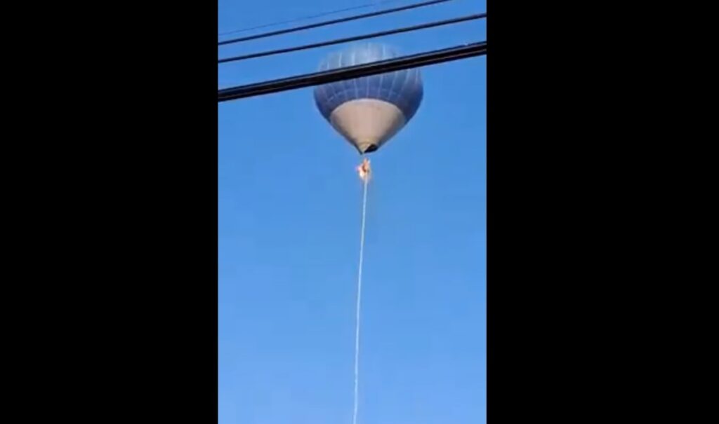 Globo aerostático se quema en Teotihuacan. Esto sabemos del caso