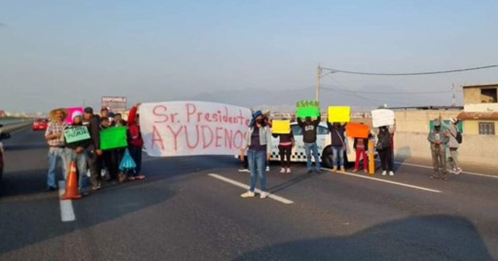 Bloqueo en la México-Pachuca hacia CDMX; afectación vial