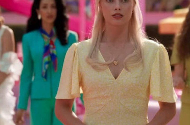 El secreto detrás del vestido amarillo que lleva Margot Robbie en la escena final de Barbie