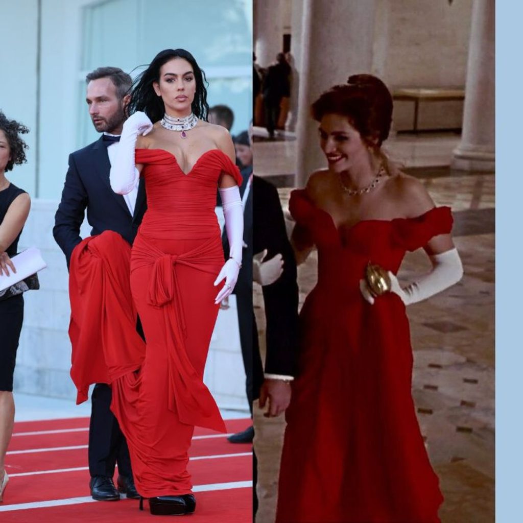 Georgina Rodríguez deslumbra en Venecia: Un homenaje secreto a ‘Pretty Woman’ en la alfombra roja