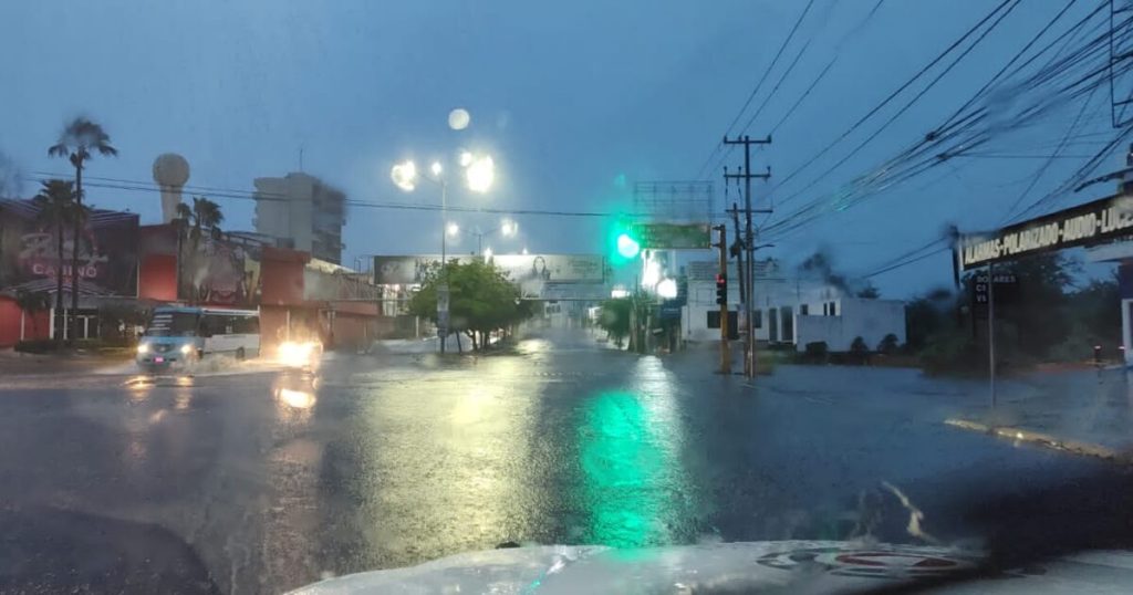 ¡Se cumple el pronóstico! Tremenda lluvia se registra en Culiacán este sábado 