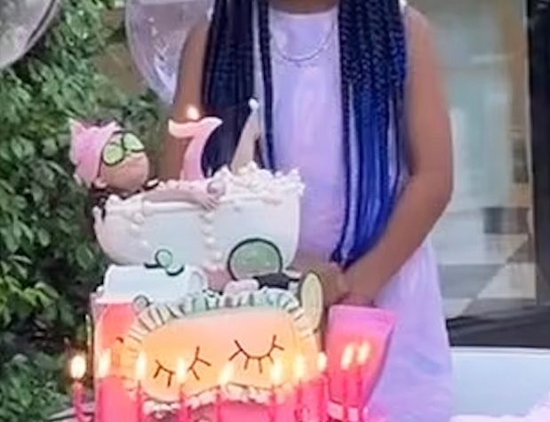Rob Kardashian makes rare appearance in video from daughter Dream’s birthday party