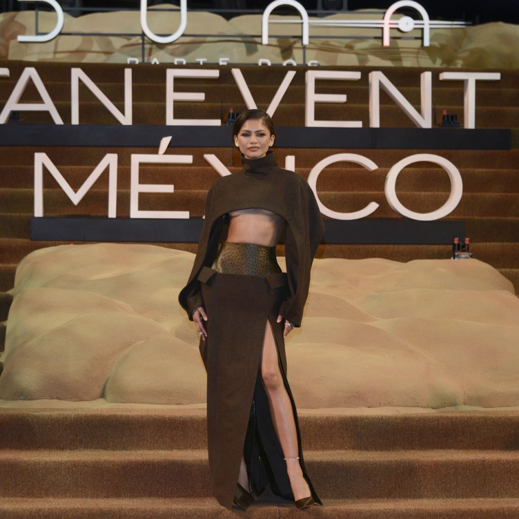 Zendaya conquista México con un look futurista de Bottega Veneta en el estreno de Dune 2