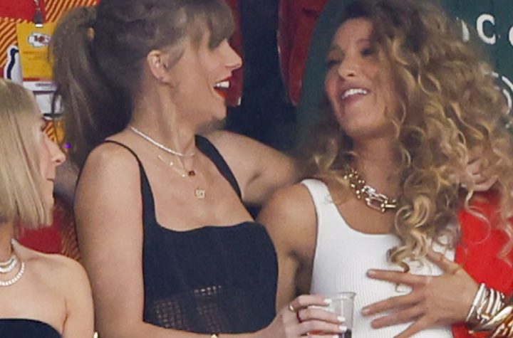 Taylor Swift y Blake Lively se roban el espectáculo en la Super Bowl 2024