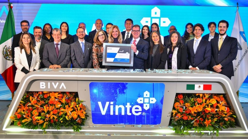 Vinte emite en BIVA bono sustentable por 1,500 millones de pesos