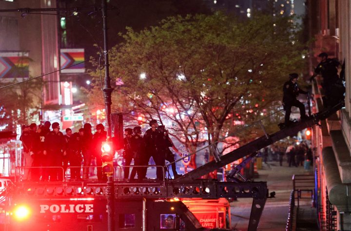 Redada masiva en Columbia contra protesta estudiantil