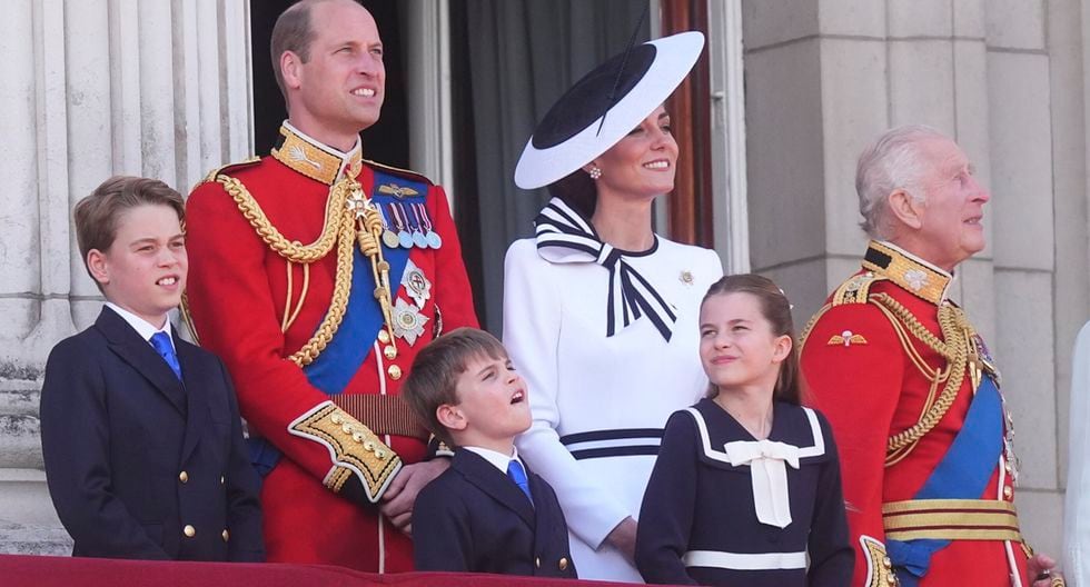 VIDEO Y FOTOS: La reaparición de Kate Middleton y el tierno baile del príncipe Louis en el «Trooping the Colour»