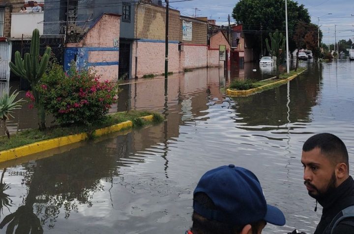 Chalco y Cuautitlán amanecen bajo el lodo y agua tras lluvias