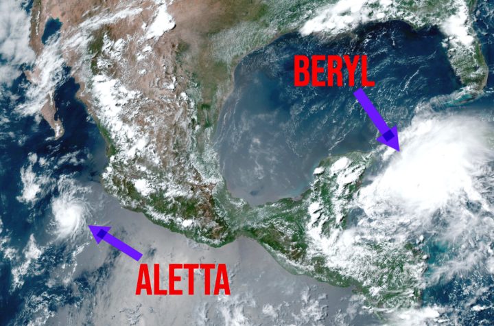 Se formó la tormenta tropical Aletta; traerá lluvia a estos estados