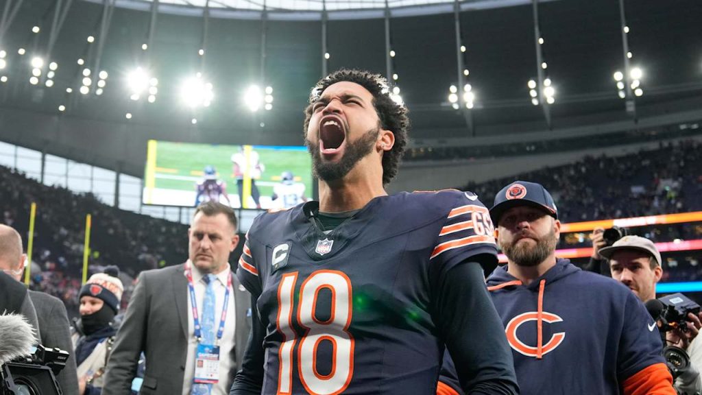 El mariscal de campo de los Bears, Caleb Williams, atribuye la ‘mentalidad positiva’ después de la actuación de cuatro TD en la victoria en Londres sobre los Jags 13 de octubre de 2024