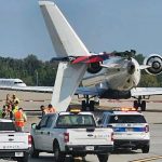 Tremendo susto tras choque de dos aviones en aeropuerto de Atlanta