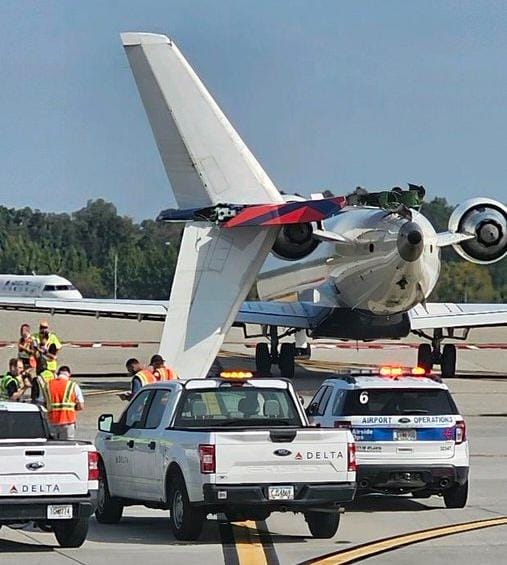 Tremendo susto tras choque de dos aviones en aeropuerto de Atlanta