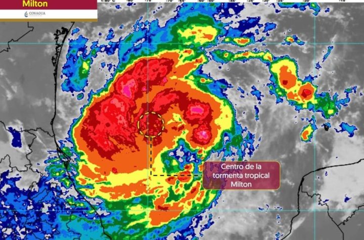 Lluvias y fuertes rachas de viento trae “Milton” a su paso por el golfo de México ¿en qué estados?