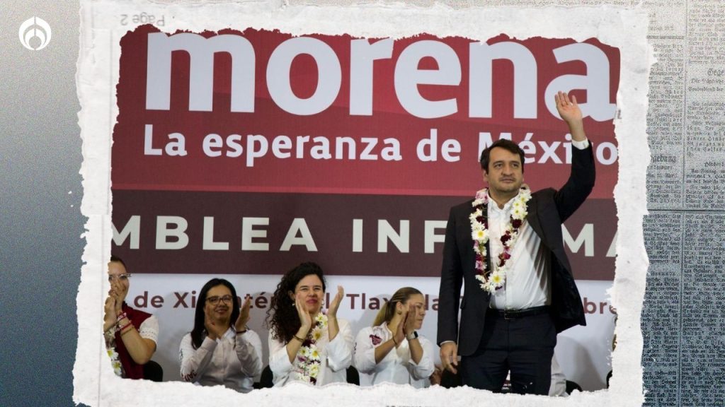 ‘Andy’ López, hijo de AMLO, hace su primera aparición como secretario de Morena