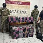 Marina decomisa 350 kilos de cocaína en Ensenada, BC; iban distribuidos en 300 paquetes al  interior de un contenedor