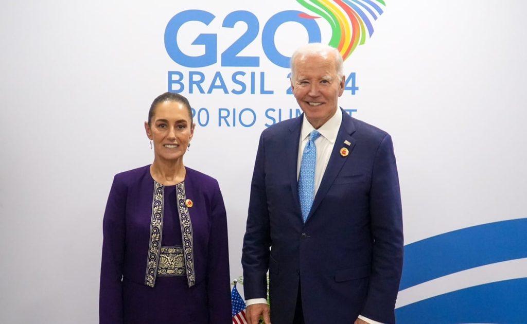 Sheinbaum se reúne con Biden en Cumbre del G20; hablan de seguridad e inmigración