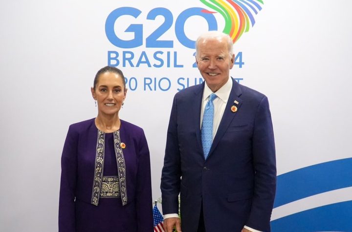 Sheinbaum se reúne con Biden en Cumbre del G20; hablan de seguridad e inmigración