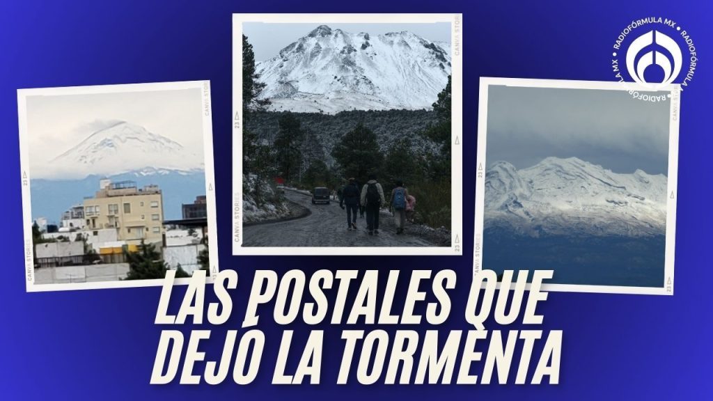 (FOTOS) Nevado de Toluca y el Popo lucen cubiertos de nieve tras paso de tormenta invernal