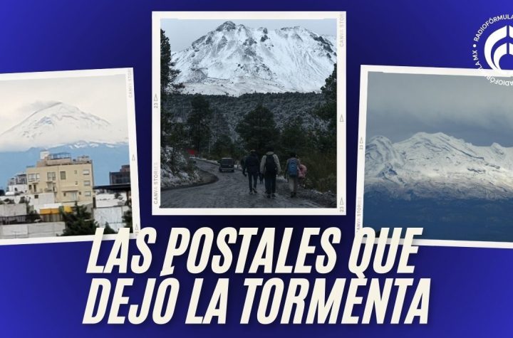 (FOTOS) Nevado de Toluca y el Popo lucen cubiertos de nieve tras paso de tormenta invernal