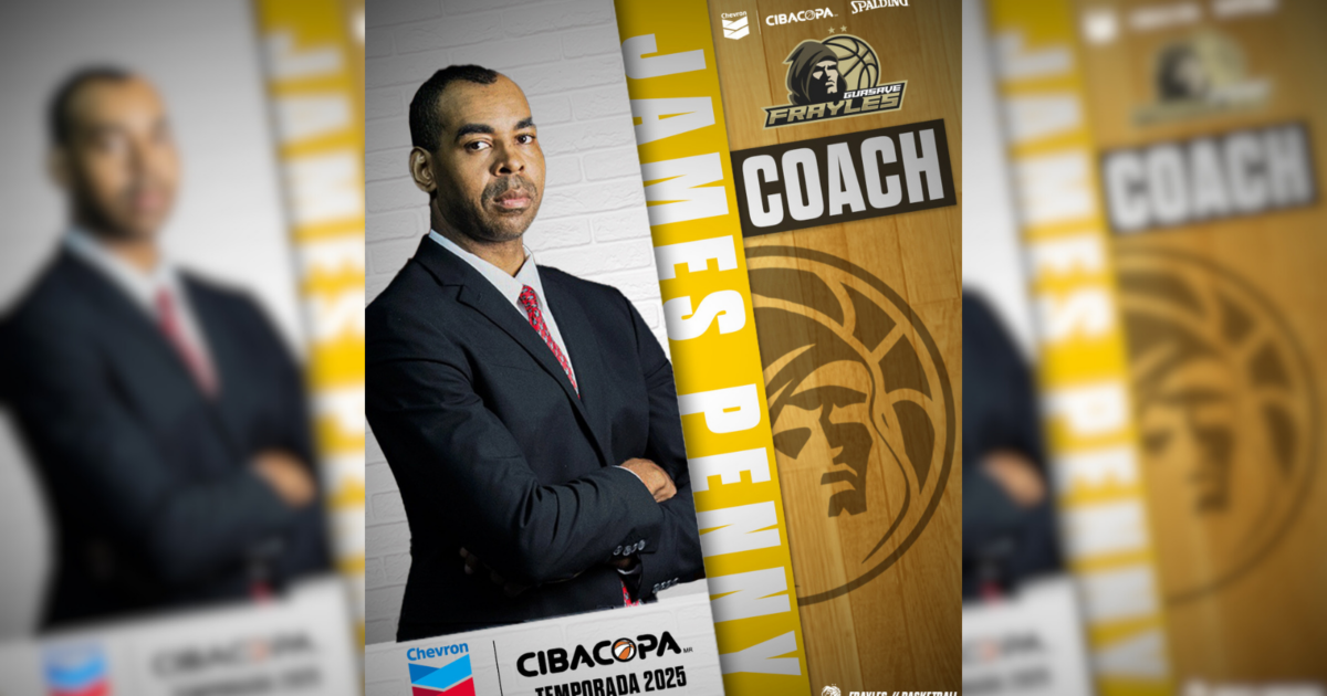 ¡Nuevo timonel! Presentan a James Penny como coach de Frayles de Guasave en la Liga Chevron Cibacopa