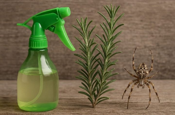 El truco con agua de romero y vinagre para eliminar arañas e insectos de la casa