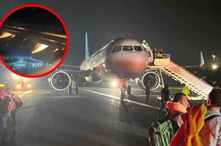 Avión de Frontier Airlines provoca terror a pasajeros; perdió una rueda en pleno aterrizaje forzoso  | VIDEO